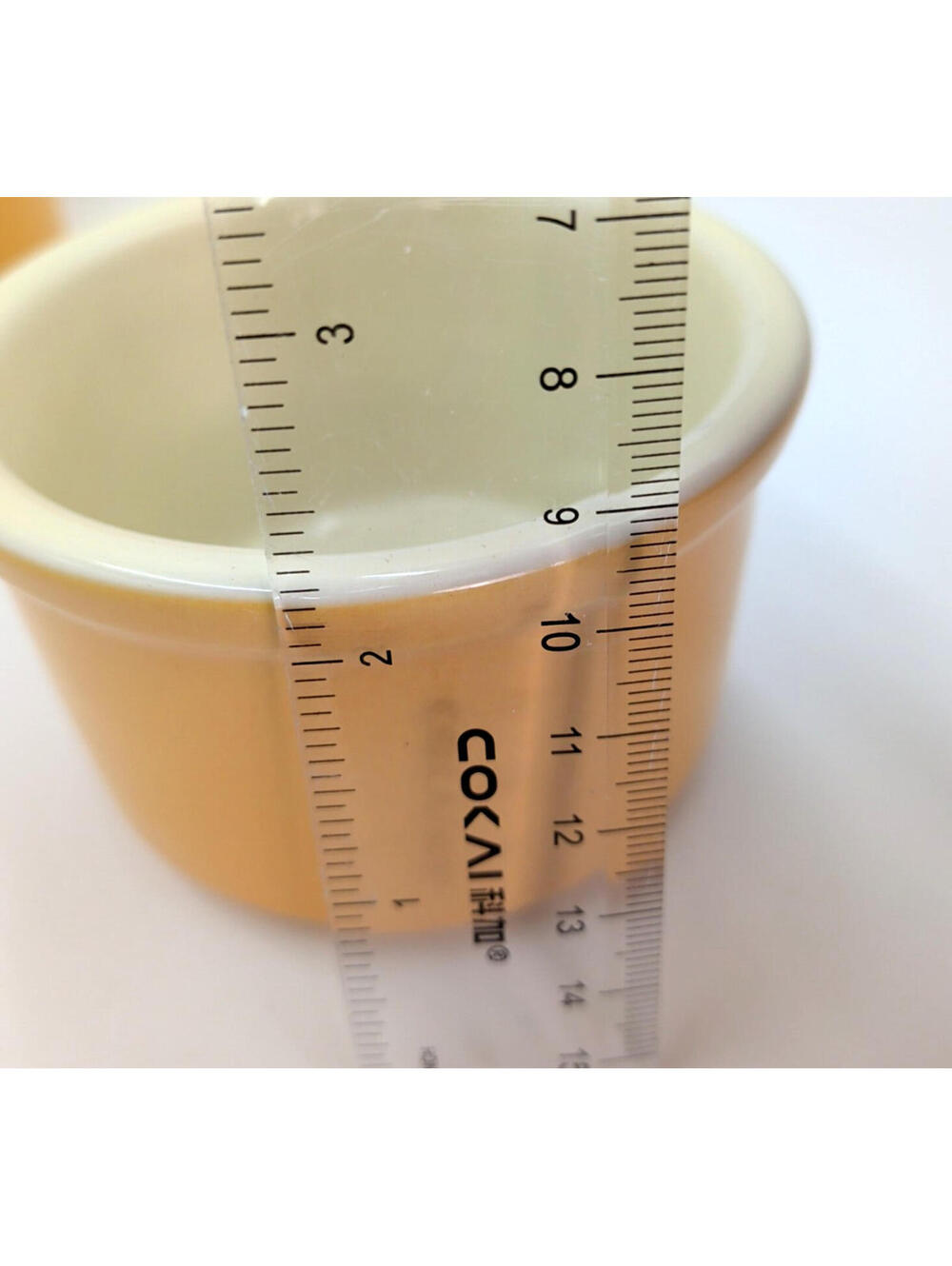10 Cuisinart Chef's Classic 7.5OZ Warm Yellow Stoneware Ceramic Ramekins Discont - Picture 6 of 6